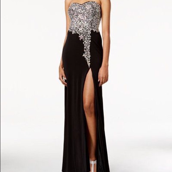 macys black prom dresses